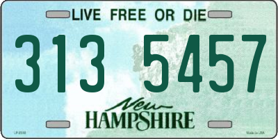 NH license plate 3135457