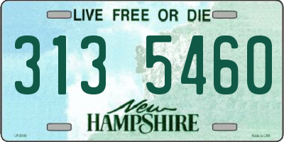NH license plate 3135460