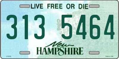 NH license plate 3135464