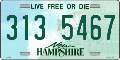 NH license plate 3135467