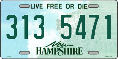 NH license plate 3135471