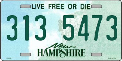 NH license plate 3135473