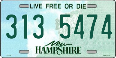 NH license plate 3135474
