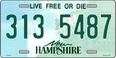NH license plate 3135487