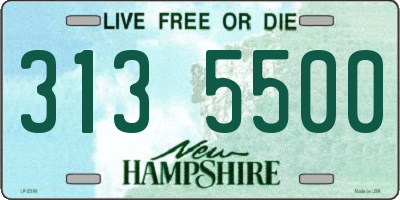NH license plate 3135500