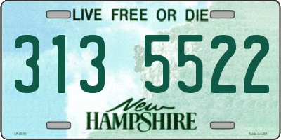 NH license plate 3135522