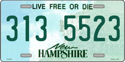 NH license plate 3135523