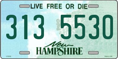 NH license plate 3135530