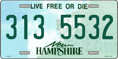 NH license plate 3135532