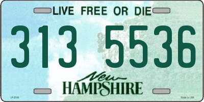 NH license plate 3135536