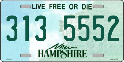 NH license plate 3135552