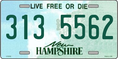 NH license plate 3135562