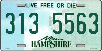 NH license plate 3135563