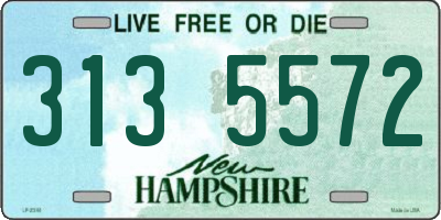 NH license plate 3135572