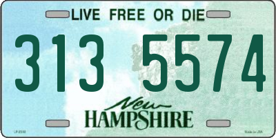 NH license plate 3135574