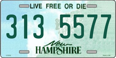 NH license plate 3135577