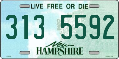 NH license plate 3135592