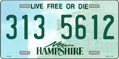 NH license plate 3135612