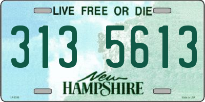 NH license plate 3135613