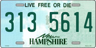 NH license plate 3135614