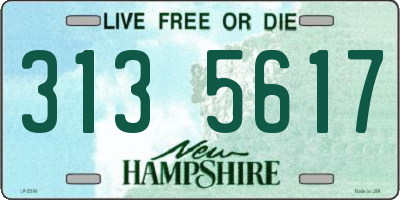 NH license plate 3135617