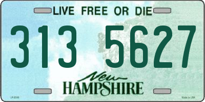 NH license plate 3135627