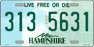 NH license plate 3135631