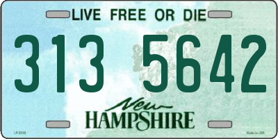 NH license plate 3135642