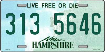 NH license plate 3135646