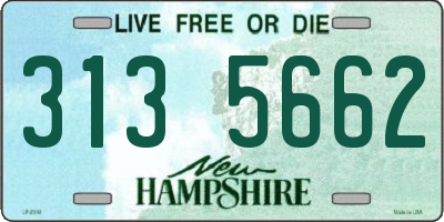 NH license plate 3135662