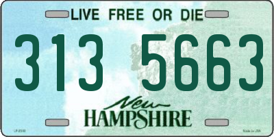NH license plate 3135663