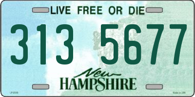 NH license plate 3135677