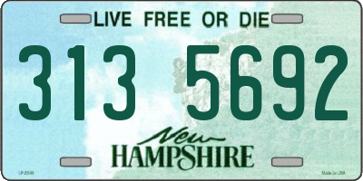 NH license plate 3135692