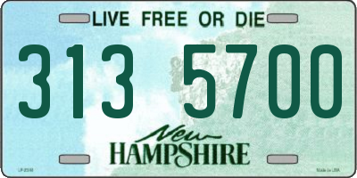 NH license plate 3135700