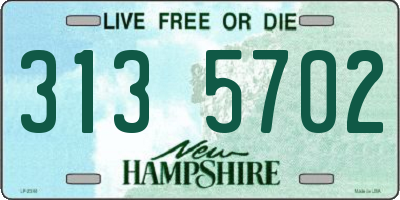 NH license plate 3135702