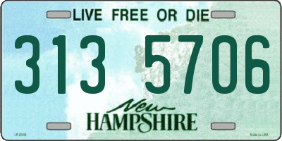NH license plate 3135706