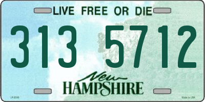 NH license plate 3135712