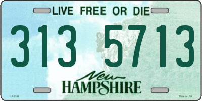 NH license plate 3135713