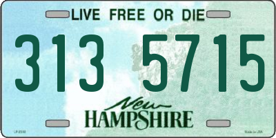 NH license plate 3135715