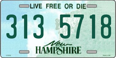 NH license plate 3135718