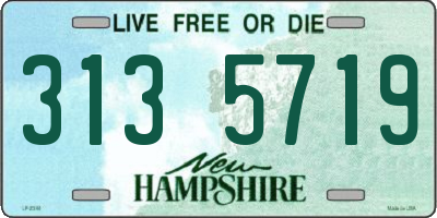 NH license plate 3135719