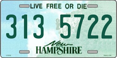 NH license plate 3135722