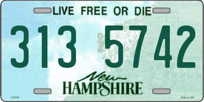 NH license plate 3135742