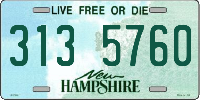 NH license plate 3135760
