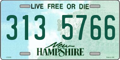 NH license plate 3135766