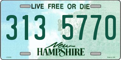 NH license plate 3135770