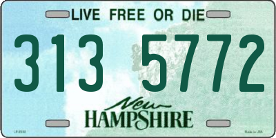 NH license plate 3135772