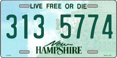 NH license plate 3135774
