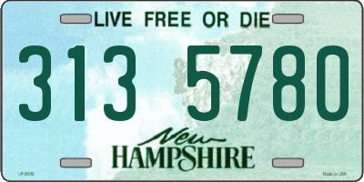 NH license plate 3135780