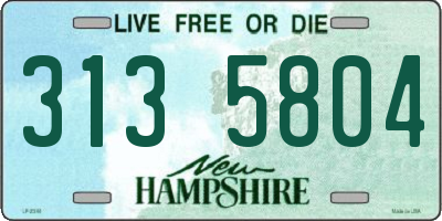 NH license plate 3135804